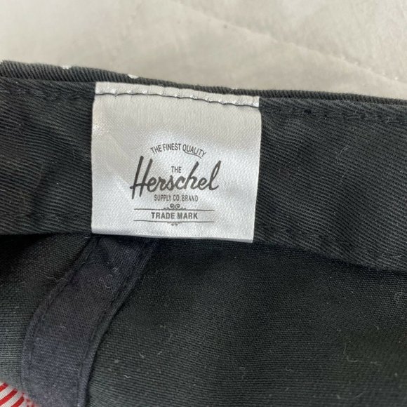 Herschel Womens Black Polka Dot Cotton Cap Hat OS - Picture 3 of 4